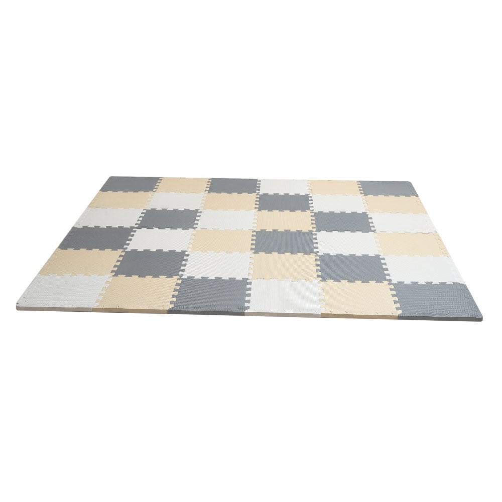 Kids Foam Puzzle Floor Playmat 0.4 in 36 Pcs Interlocking EVA Soft Tiles