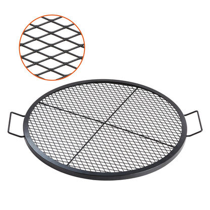 VEVOR X-Marks Fire Pit Grill Grate, Round Cooking Grate, Heavy Duty Steel Campfire