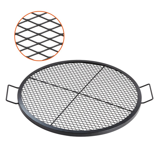 VEVOR X-Marks Fire Pit Grill Grate, Round Cooking Grate, Heavy Duty Steel Campfire