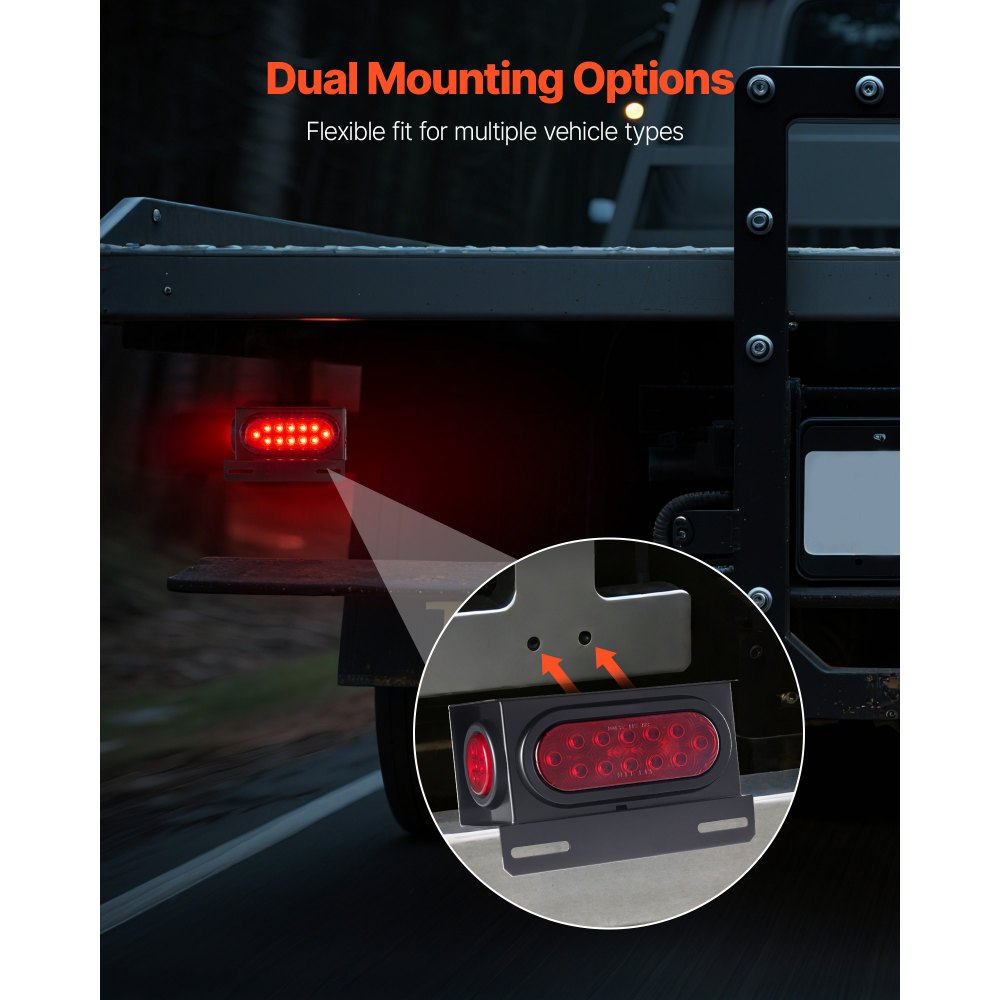 Trailer Lights, LED Trailer Tail Lights Kit with Stop Brake Turn Tail Clearance (Side) Lamp, Left and Right Waterproof Dustproof Tow Lighting Kit for Boat Truck Camper RV Snowmobile Bus Caravan