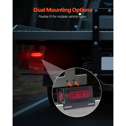 Trailer Lights, LED Trailer Tail Lights Kit with Stop Brake Turn Tail Clearance (Side) Lamp, Left and Right Waterproof Dustproof Tow Lighting Kit for Boat Truck Camper RV Snowmobile Bus Caravan