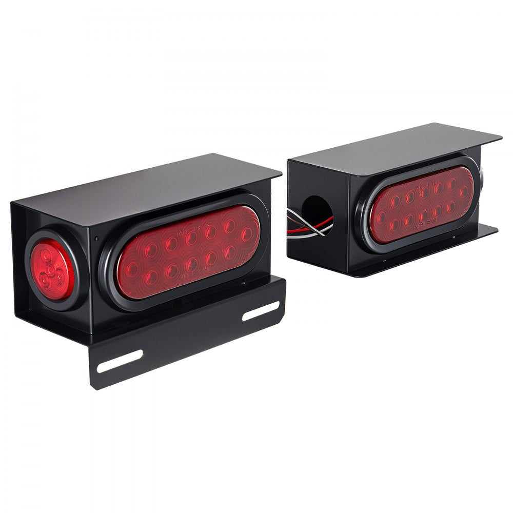 Trailer Lights, LED Trailer Tail Lights Kit with Stop Brake Turn Tail Clearance (Side) Lamp, Left and Right Waterproof Dustproof Tow Lighting Kit for Boat Truck Camper RV Snowmobile Bus Caravan