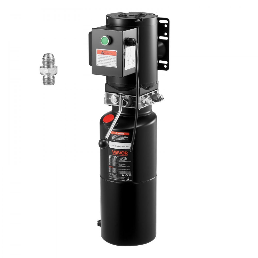 Hydraulic Pump Power Unit AC 220V 10 Quart Single Acting Hydraulic Unit