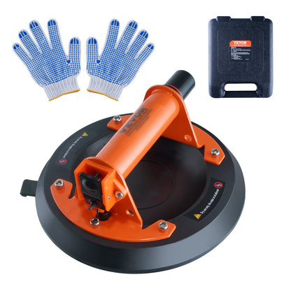 VEVOR Glass Suction Cup, 203 mm 278 kg Capacity, Vacuum Suction Cup with ABS Handle