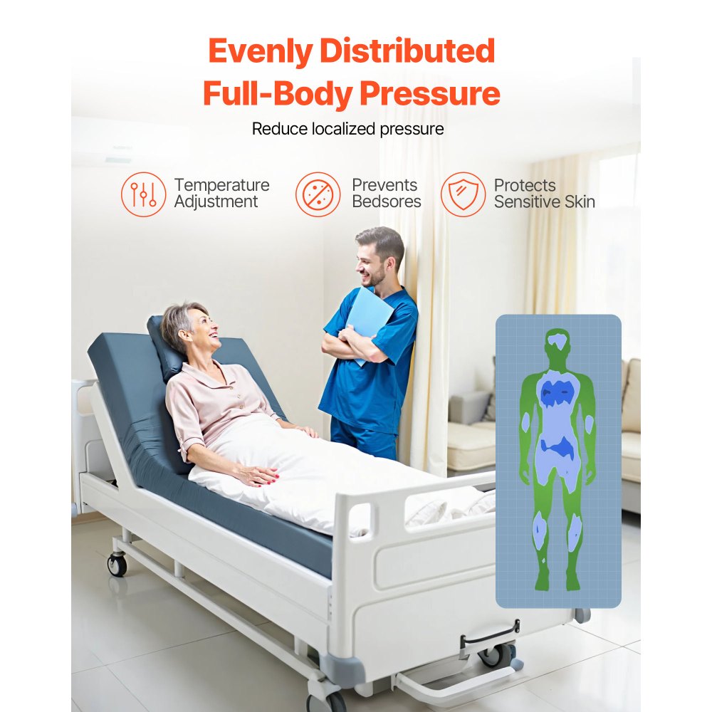 VEVOR Hospital Medical Bed Mattress 153 mm Water Resistant Non Slip Home Foam