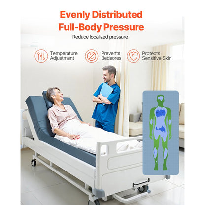 VEVOR Hospital Medical Bed Mattress 153 mm Water Resistant Non Slip Home Foam