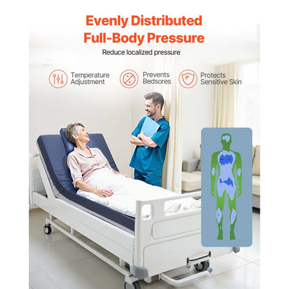 VEVOR Hospital Medical Bed Mattress 153 mm Water Resistant Non Slip Foam 295 kg