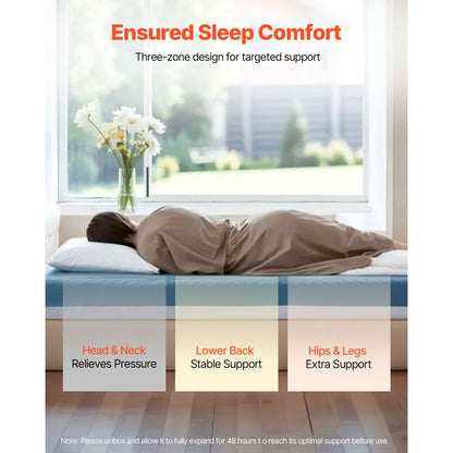 VEVOR Hospital Medical Bed Mattress 153 mm Water Resistant Non Slip Foam 159 kg