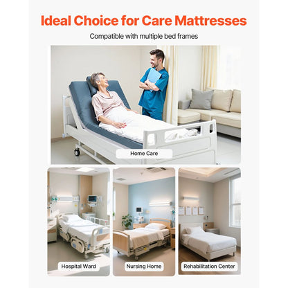 VEVOR Hospital Medical Bed Mattress 153 mm Water Resistant Non Slip Foam 159 kg