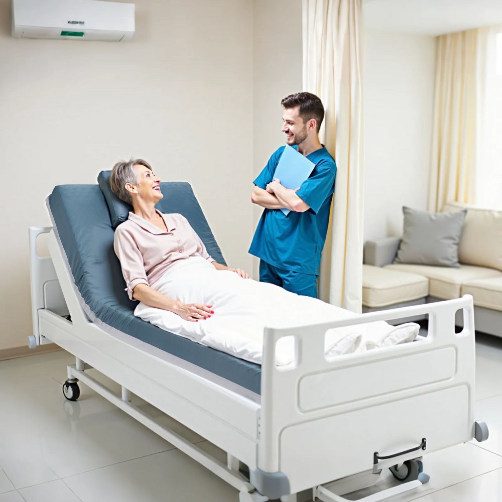 VEVOR Hospital Medical Bed Mattress 153 mm Water Resistant Non Slip Foam 159 kg