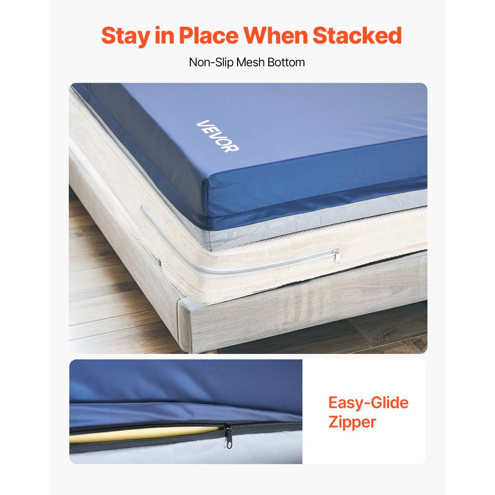 VEVOR Hospital Medical Bed Mattress 153 mm Water Resistant Non Slip Foam 227 kg