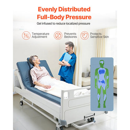 VEVOR Hospital Medical Bed Mattress 89 mm Water Resistant Non Slip Home Foam