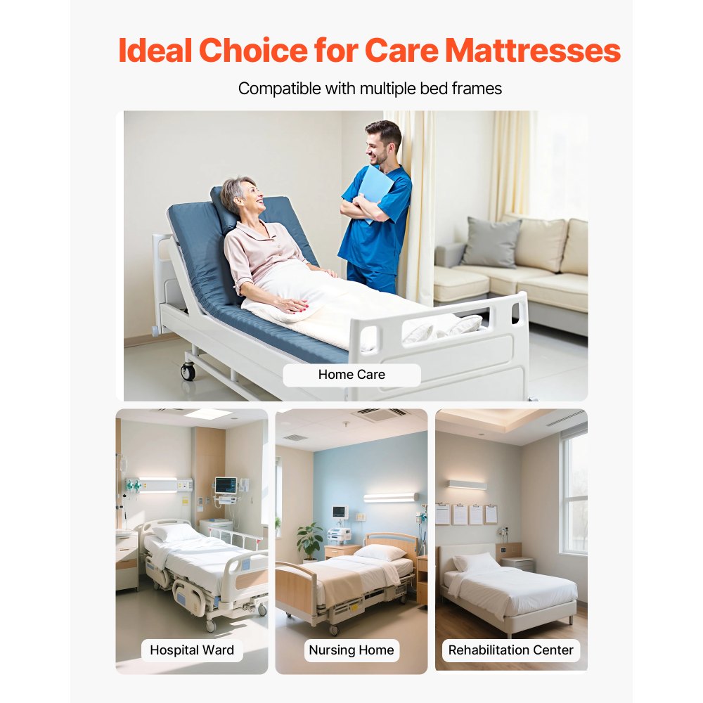 VEVOR Hospital Medical Bed Mattress 89 mm Water Resistant Non Slip Home Foam