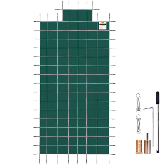 VEVOR Pool Safety Cover Fits 20x40ft Rectangle Inground Safety Pool Cover Green