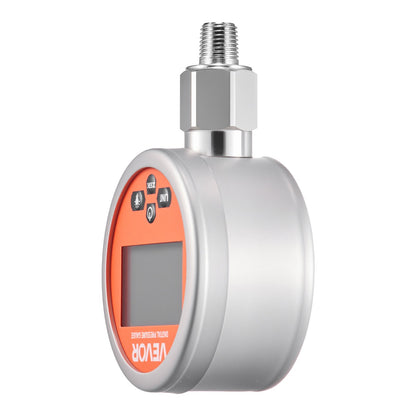 Digital Hydraulic Pressure Gauge, 0-700 Bar (0-10000 PSI) Hydraulic Pressure Sensor, Manometer Tester with NPT Base Entry for Excavator Construction Machinery, Waterproof Stainless Steel Housing