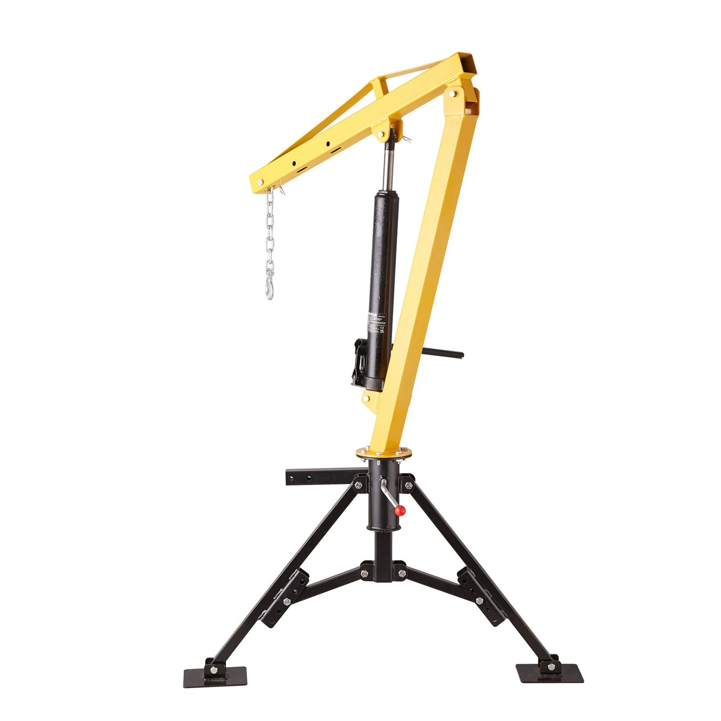 VEVOR Hydraulic Pickup Truck Crane, 1000 lbs Capacity, 360° Swivel, Hitch Mounted