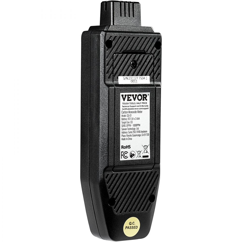 Carbon Monoxide Detector 0-1000PPM CO Detector with Audible & Visual Alarm