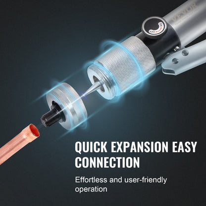 Hydraulic Tube Expander Kit, 0.95-2.85 cm OD, with 7 Heads and Pipe Cutter