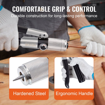 Hydraulic Tube Expander Kit, 0.95-2.85 cm OD, with 7 Heads and Pipe Cutter