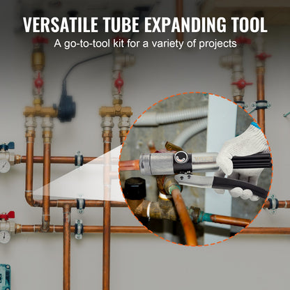 VEVOR Hydraulic Tube Expander, 3/8" to 1-1/8" OD, HAVC Hydraulic Swaging Tool with