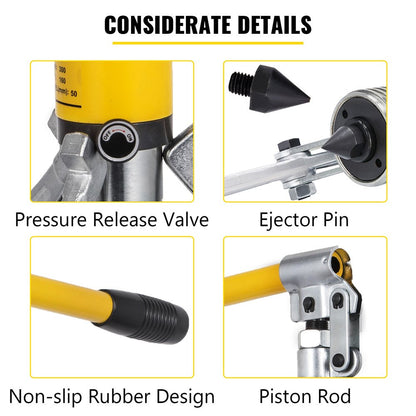 VEVOR Hydraulic Gear Puller, 15 Ton Max. Capacity Hydraulic Puller, 2 or 3 Jaws