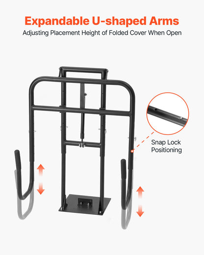 Hydraulic Spa Cover Lift, Hot Tub Cover Lift, Adjustable Height 840-1050 mm and Width from 1350-2350 mm, Mounted Underneath on One Side, Compatible with Various Sizes of Hot Tubs & Spas
