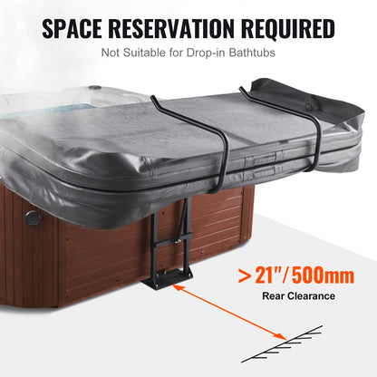 VEVOR Hot Tub Cover Lift, Spa Cover Lift, Hydraulic, Height 84.07cm - 104.9cm Width