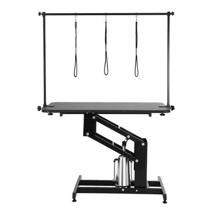 VEVOR 109cm Hydraulic Pet Grooming Table, Heavy Duty Dog Grooming Arm for Medium/