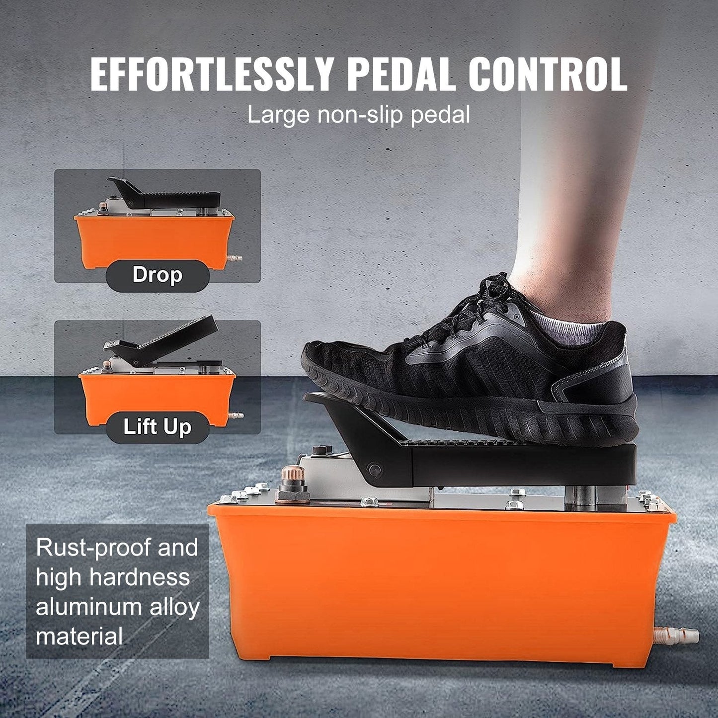 Hydraulic Tire Bead Breaker with Metal Foot Pump, 10000 PSI, 24.9 kg Heavy-duty