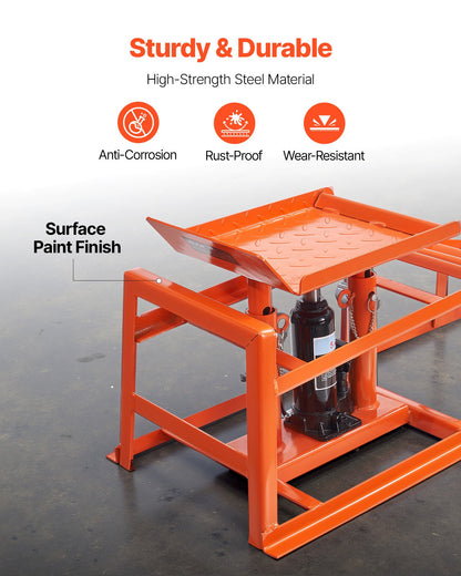 Hydraulic Car Ramps, 2 PCS 5T 11000 lbs, 270-360 mm Lift Height, Heavy Duty Hydraulic Vehicle Ramps, Portable Car Lifts for Home Garage Maintenance and Oil Changes, Truck Vehicle Auto Repair