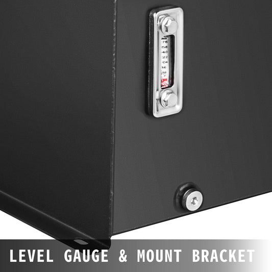 10 Gallon (38L) Hydraulic Oil Tank with Temp Gauge and Mount Bracket