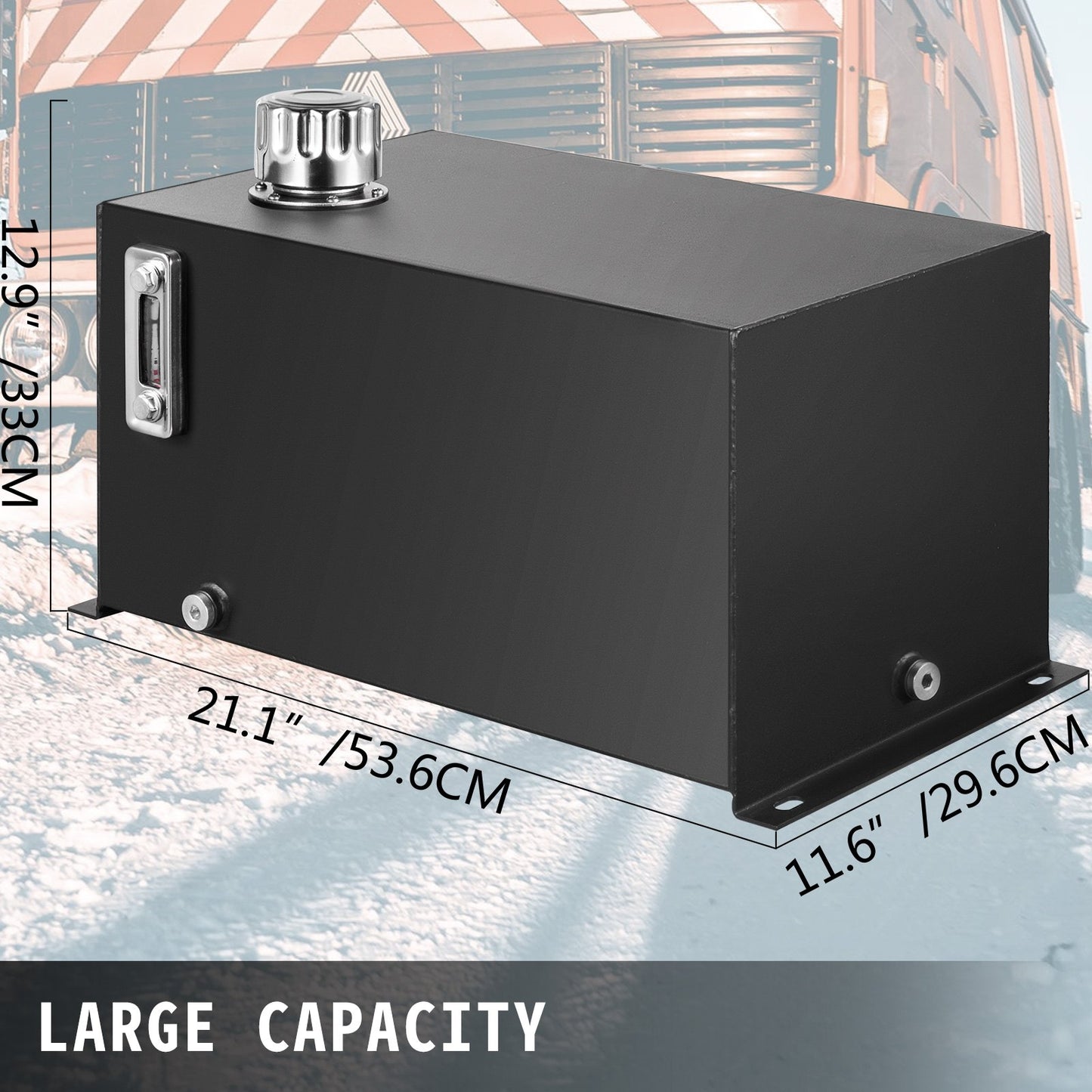 VEVOR Hydraulic Fluid Reservoir Tank 10 Gallon Hydraulic Oil Reservoir Hydraulic