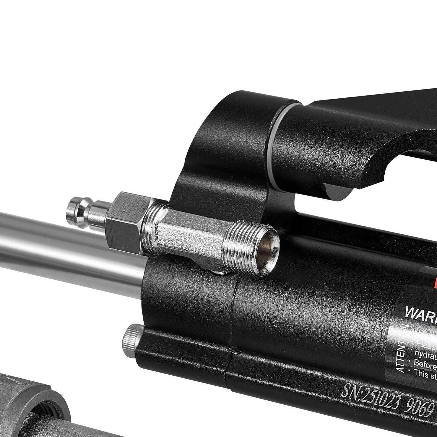 Hydraulic Steering Kit, 150 HP, Marine Boat Hydraulic Steering System, with 6.9 MPa/1000 psi Helm Pump, Two-Way Lock Cylinder, and 7.32m High-Strength Hoses, for Single Station Single-Engine Use