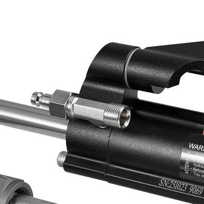 Hydraulic Steering Kit, 150 HP, Marine Boat Hydraulic Steering System, with 6.9 MPa/1000 psi Helm Pump, Two-Way Lock Cylinder, and 7.32m High-Strength Hoses, for Single Station Single-Engine Use