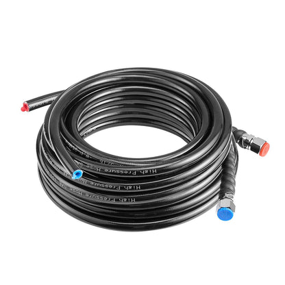Hydraulic Steering Kit, 90 HP, Marine Boat Hydraulic Steering System, with 6.9 MPa/1000 psi Helm Pump, Two-Way Lock Cylinder, and 7.32m High-Strength Hoses, for Single Station, Single-Engine Use
