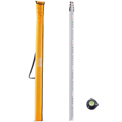 Telescopic Grade Rod, 4.88m, Aluminum, 4 Sections with Carrying Bag