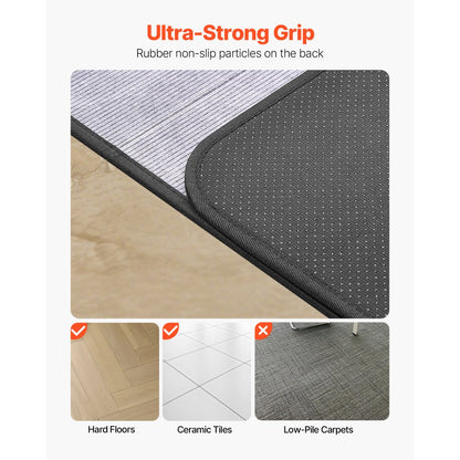 Chair Mat 915 x 1225 mm Office Chair Mat for Hard Floors Corduroy Surface