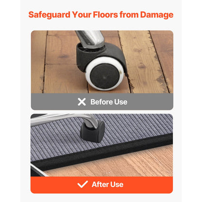 Chair Mat 915 x 1225 mm Office Chair Mat for Hard Floors Corduroy Surface