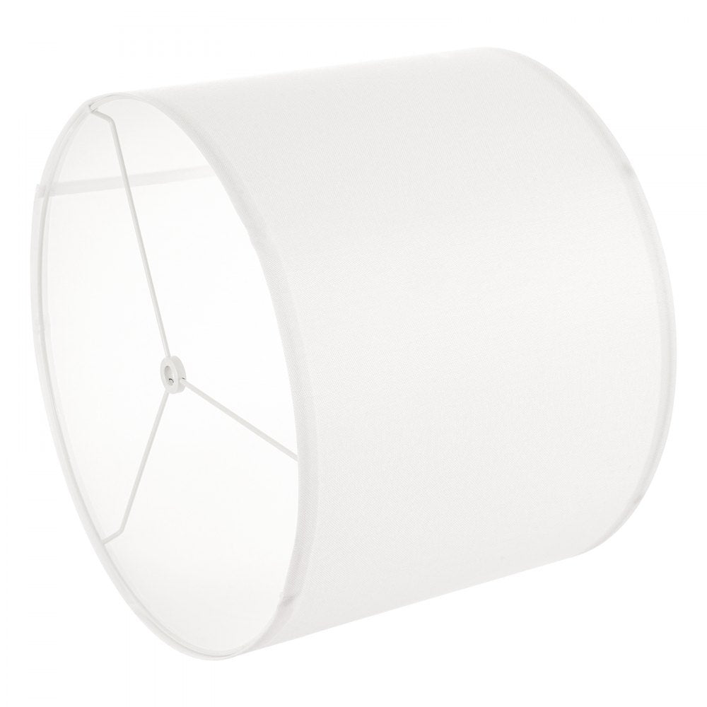 Drum Lamp Shade 2 Set 33 x 33 x 25 cm Medium Round Lampshade (Off-white)