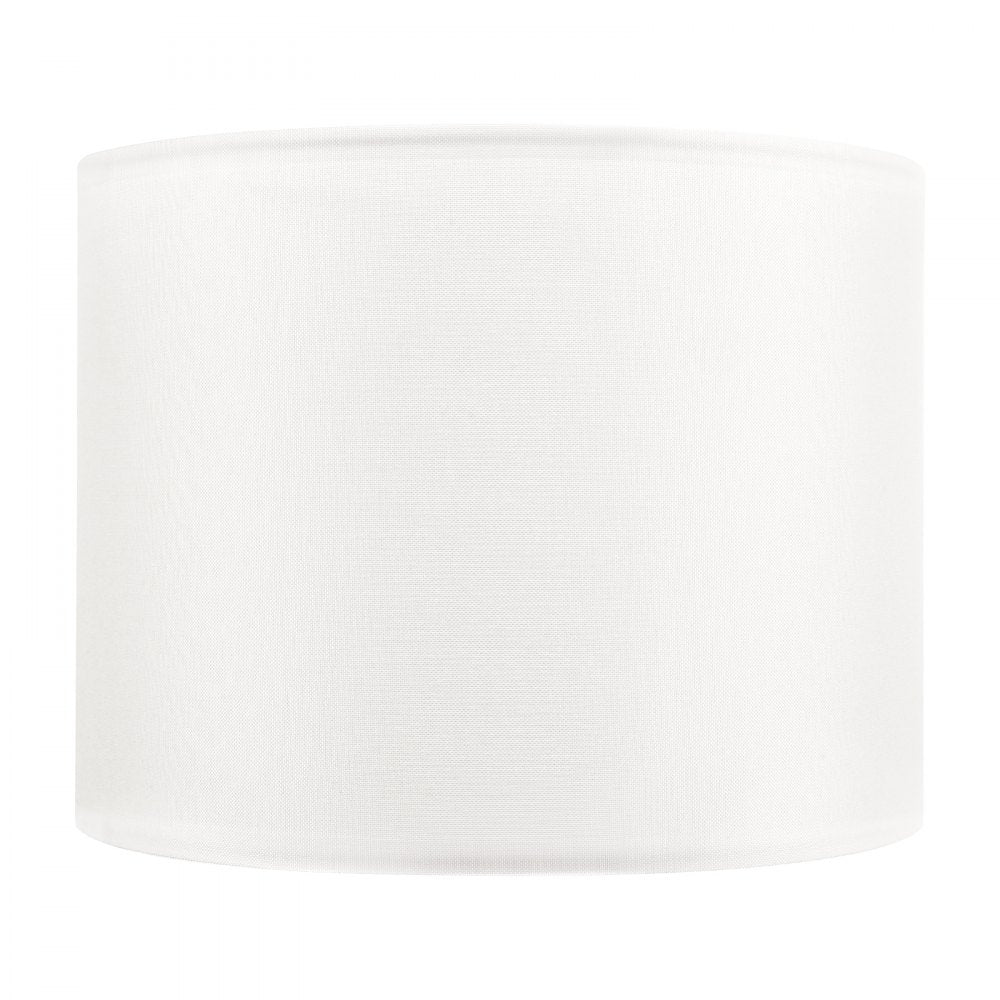 Drum Lamp Shade 2 Set 33 x 33 x 25 cm Medium Round Lampshade (Off-white)