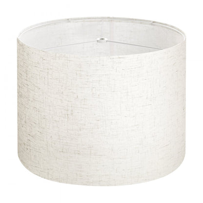 Drum Lamp Shade 33 x 33 x 25 cm Medium Round Lampshade (Light Linen)