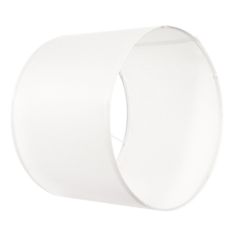 Drum Lamp Shade 33 x 33 x 25 cm Medium Round Lampshade (Off-white Linen)