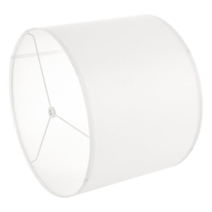 Drum Lamp Shade 33 x 33 x 25 cm Medium Round Lampshade (Off-white Linen)