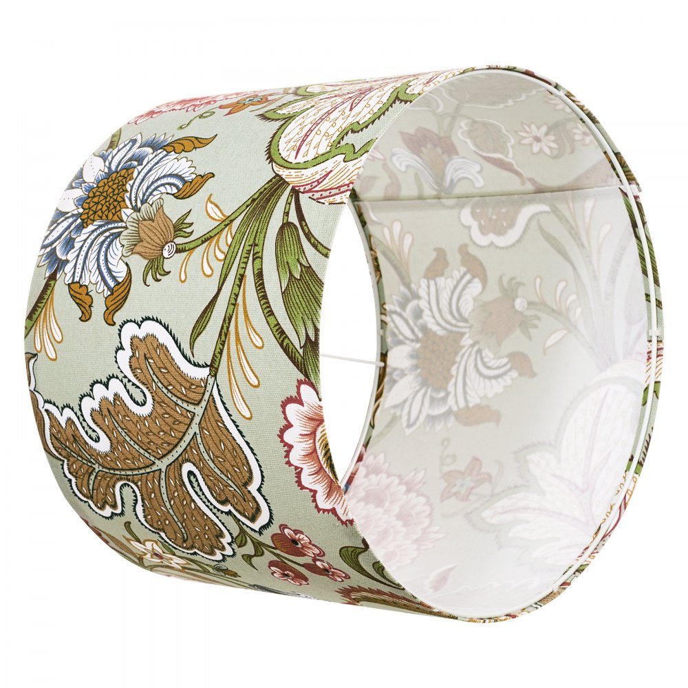 VEVOR Drum Lamp Shade 2 Set 33 x 33 x 25 cm Medium Round Lampshade (Dark Floral)