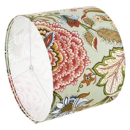 VEVOR Drum Lamp Shade 2 Set 33 x 33 x 25 cm Medium Round Lampshade (Dark Floral)