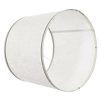 Lamp Shade 2 Set with Harp 29 x 32 x 24.5 cm (Light Linen with Black Edge)
