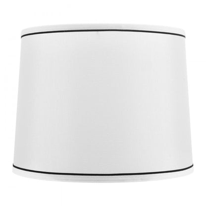 Lamp Shade 2 Set 29 x 32 x 24.5 cm Medium Lampshade with Harp (White)