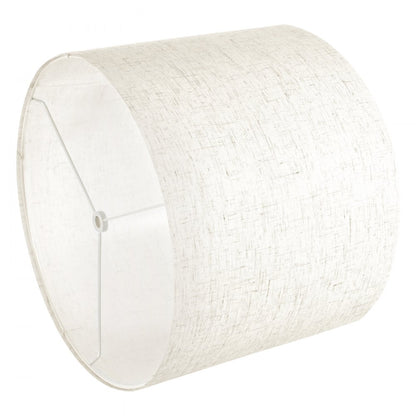 VEVOR Drum Lamp Shade 2 Set 40 x 40 x 30 cm Lampshade with Harp (Light Linen)