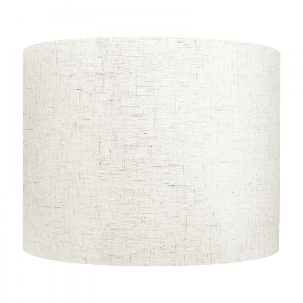 VEVOR Drum Lamp Shade 2 Set 40 x 40 x 30 cm Lampshade with Harp (Light Linen)