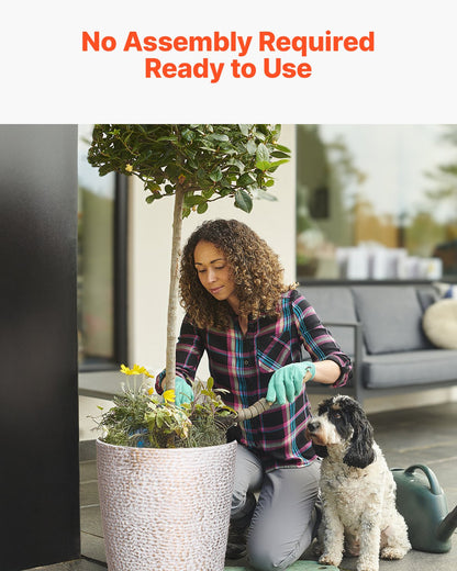 VEVOR Tall Planter Set of 2 Round Tapered Plant Pots 53 cm for Outdoor Indoor